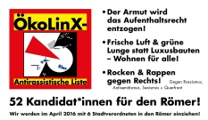 ÖkoLinX-ARL 52 Kandidat*innen für den Römer!