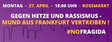 Heidi Munds Rassisten-Combo Freie Bürger für Deutschland (FBfD) trifft sich wieder am 27. April um 18:30 Uhr am Roßmarkt .